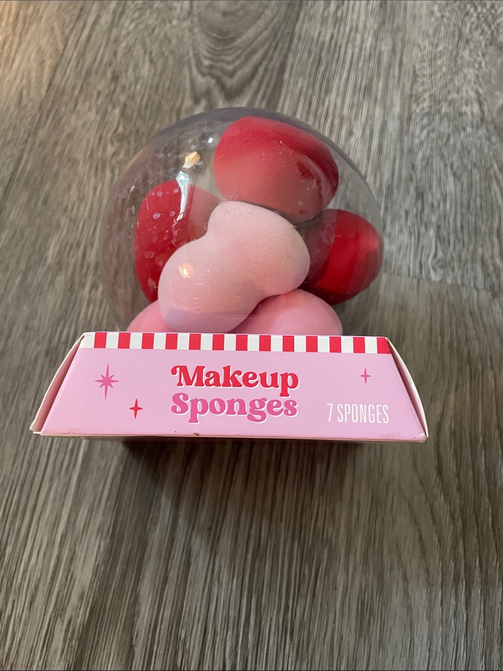 Pink & Red Makeup Sponge Set - 7 Pack